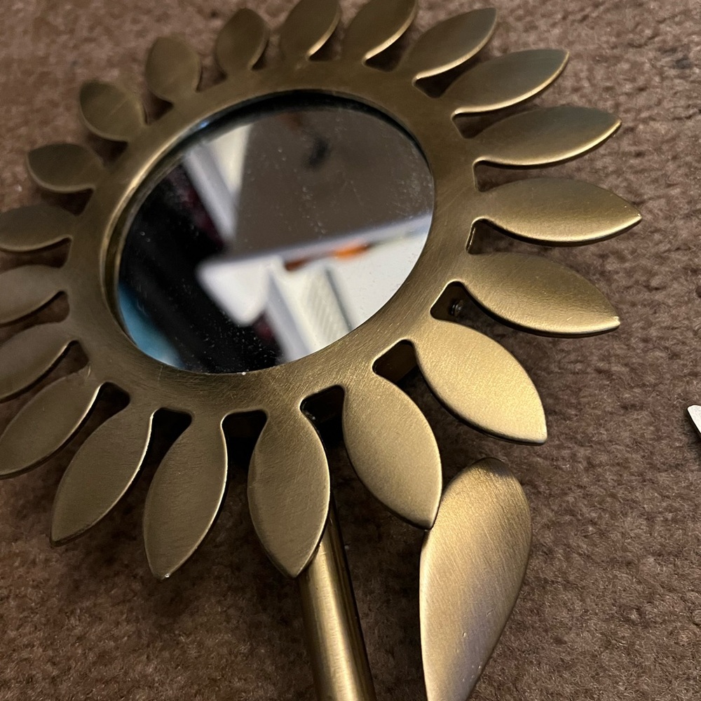 Gold Sunflower Wall Mirror